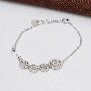 Nouveau bracelet en argent S925 et cuivre à faire soi-même, bijoux de mode pour femmes, charme avec trou pour cordon, accessoire - Product Image 5
