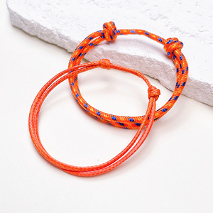 Juego de 2 Pulseras Náuticas de Cuerda Trenzada Encerada, Hechas a Mano, Ajustables, de Nailon y Paracord - Product Image 6