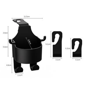 Portavasos Multifuncional para Auto con Soporte para Teléfono, Organizador Multifuncional para Asiento Trasero de Auto con Ganchos para Reposacabezas - Product Image 6