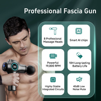 Pistola de Masaje Muscular Inalámbrica Recargable para Terapia Física, Masajeador Fascial con Vibración, 6 Velocidades Ajustables, Gran Venta 2026