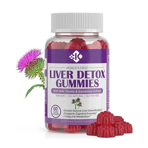 Factory Supplier Liver Detox Healthcare supplement Milk thistle gummy Burdock root liver Cleanse Detox gummies