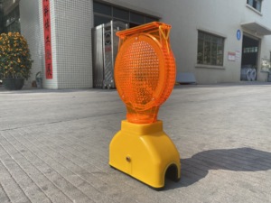 Luz LED de baliza de tráfico <span class=keywords><strong>para</strong></span> jardín con energía solar, lámpara intermitente de barricada de tráfico de advertencia intermitente - Product Image 5
