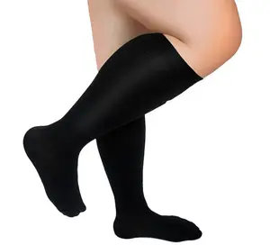 Explosive Models Running Socks varicose veins compression socks 15-20 mmhg Extra Wide Calf Knee High Stockings for Circulation