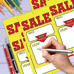 300 pcs có thể tháo rời sân Giá bán thẻ với không gian trống cho các văn bản 2x3 inches Stickers cho Flea thị trường bán lẻ sử dụng - Product Image 6