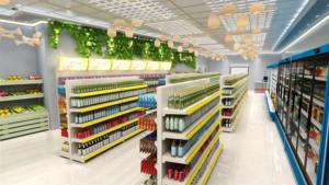 Conception créative de magasin d'alimentation, plan de disposition de magasin, design d'intérieur, conception de mini-supermarché - Product Image 6