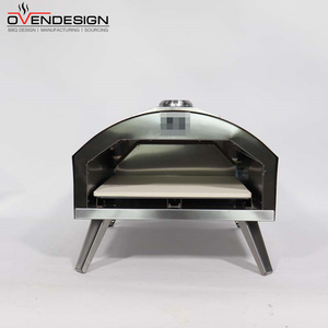 Four à pizza portable en acier inoxydable de <span class=keywords><strong>13</strong></span> pouces, type <span class=keywords><strong>propane</strong></span> intégré, avec brûleur à gaz pliable pour une utilisation en extérieur et à domicile - Product Image 1