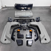Kit de mise à niveau extérieure de voiture de haute qualité ancien modèle mise à niveau nouveau modèle capot de phare de pare-chocs avant extérieur pour LAND CRUISER LC76