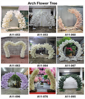 Pohon Bunga Sakura Sutra Putih Populer, Bunga Artifisial untuk Dekorasi Panggung Pernikahan, Hari Valentine, Halloween, Ukuran 1.5m-4m