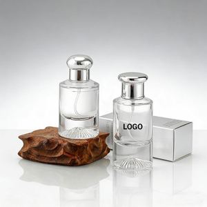 Premium Custom Low MOQ Gradient Blue Glass Perfume <b>Spray</b> <b>Bottles</b> 30ml Thick Fine Mist Refillable <b>Empty</b> for Beauty Brands Luxury - Product Image 1