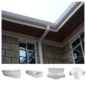 100% Nguyên Liệu Thô Máng Xối Và Phụ Kiện Đường Ống PVC Vật Liệu Xây Dựng Hệ Thống Máng Xối Mái Nhà Biệt Thự 5.2 Inch - Product Image 3