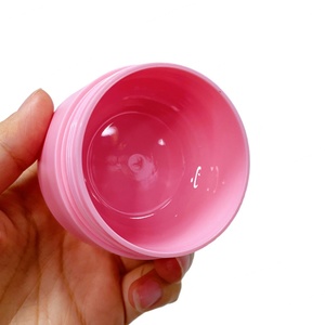 <b>Plastic</b> PP Double Wall 3ml-120ml Black Pink Blue White Frosted Matte Cosmetic Cream <b>Jar</b> With Lid - Product Image 3