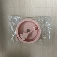 Couvercles en silicone pour bocaux Mason avec trou pour paille, de qualité alimentaire, pour boisson et bouchons anti-fuite