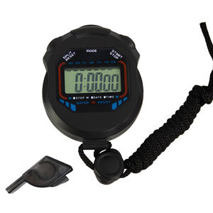 Conjunto de Cronómetro Digital EMAF con Logotipo Personalizado, Temporizador de Plástico con Silbato, Resistente al Agua para Competición Deportiva, Carreras y Gimnasio - Product Image 1