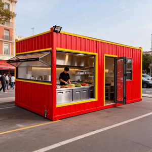 Quiosco de Acero Prefabricado de Montaje Rápido, Unidad de Venta de Comida Rápida para Vendedores de Hamburguesas, Refugio contra la Lluvia para Tiendas de Centros Comerciales - Product Image 2