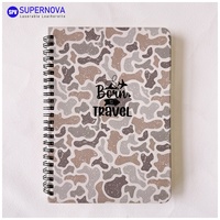 Couverture personnalisée pour cahiers spirales, cahier avec couverture spirale en cuir PU, cahier spirale en cuir pour gravure laser