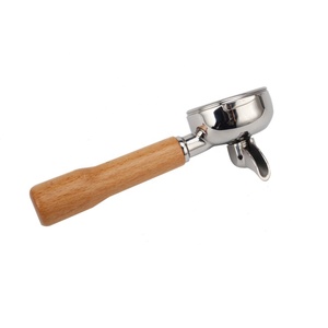 Dual Spout Espresso Portafilter with Rosewood Grip & 304 Stainless Steel Basket - Product Image 6