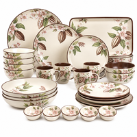 Ensemble de vaisselle en mélamine pour restaurant, assiettes et bols, vente en gros, pour hôtels, restauration et usage commercial
