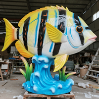 Decoración de Acuario de Resina Personalizada para Interiores, Simulación de Peces Tropicales, Exhibición Educativa, Acuario Doméstico, Parque Temático Oceánico