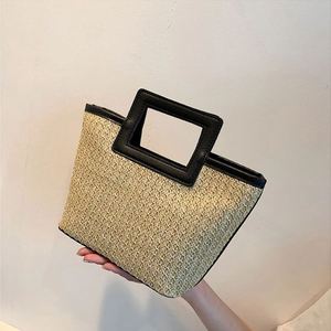 Borsette minuscole per borse da donna che appendono il <span class=keywords><strong>mercato</strong></span> con maniglie in paglia borse da spiaggia - Product Image 6