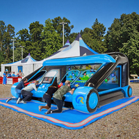 Jeux Gonflables Personnalisés Système IPS pour Adultes, Jeu de Carnaval Sportif Interactif Commercial, Jeu de Tir IPS Gonflable à Vendre