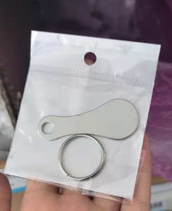 Nuovo Portachiavi Personalizzato con Gettone per Carrello della Spesa, Moneta in Lega di Zinco per Carrello, Portachiavi con Gettone per la Spesa - Product Image 6