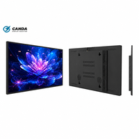 Affichage publicitaire numérique LCD 43 55 pouces 4K UHD à cadre ultra-fin, écran d'affichage numérique Android, menu numérique