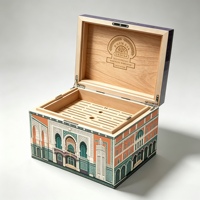 Humidor à cigares cubains en bois avec hygromètre, style marocain traditionnel, motif personnalisé, logo, séparateur en cèdre espagnol, verrouillable