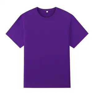 Logo personnalisable 100% coton de haute qualité pour hommes et t-shirt de style sport décontracté neutre de couleur