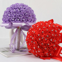 Groothandel Professionele Kunstmatige Bruiloft Boeket Bruids Met Bloemen Decoraties