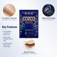 Miao Luo Jiu Wei Pain Relief Plaster : Soulage les douleurs au cou, aux épaules, à la taille et aux genoux, les tensions lombaires et favorise la récupération des contusions