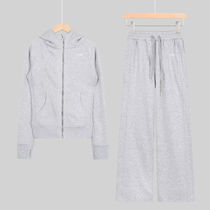春秋の女性用ワークアウトトラックスーツ、スリムジャケットトップ、フレアパンツ、<span class=keywords><strong>2</strong></span>ピースセット、スリムナイロンツーピースジョガーセット、ルルス女性用セット - Product Image 2