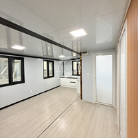 Maison préfabriquée en acier extensible de 20 pieds ou 40 pieds, personnalisable, avec 3 chambres, option de bureau, pour grand-mère, tablette