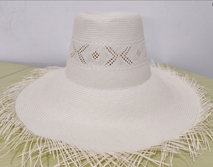 ND145 Unisex esmaltado japonés Toyo sombrero <span class=keywords><strong>de</strong></span> <span class=keywords><strong>paja</strong></span> cuerpo tejido a mano <span class=keywords><strong>Toquilla</strong></span> con cera para viajes y fiestas tamaños 5BU 3bu 8bu - Product Image 3