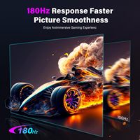 Moniteur QHD 23,8 pouces 1440P, fréquence de rafraîchissement 180 Hz, gamme de couleurs 100 SRGB, écran mat pour ordinateur portable, PC, téléphone