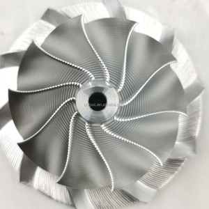 GTA4594 434335-0017 70.30/94.00mm <span class=keywords><strong>10</strong></span>+0 Lames Performance Turbo Fraisage/aluminium 2618/ Roue de compresseur en aluminium forgé pour C-12 <span class=keywords><strong>EURO</strong></span> - Product Image 1