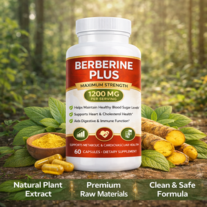 Kapsul Berberine Plus 1200mg Suplemen Pendukung Metabolisme Label Pribadi Pendukung Gula Darah dan Kolesterol - Product Image 5
