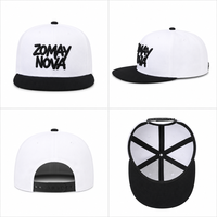 Casquette Snapback à Visière Plate, Six Panneaux Structurés, Broderie 3D, Lettrage, Fermeture Snap Réglable, Logo Personnalisé, Vente en Gros, OEM, Faible MOQ