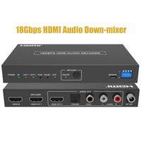 Extractor de Audio Digital HDMI 2.0 de 18 Gbps, Decodificador Downmix con Función ARC/eARC