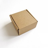 Boîte d'expédition pour vêtements de marque en carton ondulé brun recyclable, avec doublure en éponge et bande de déchirement, fabriquée à partir de matériaux recyclés