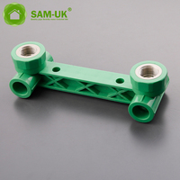 20x1/2 "M-25x3/4" M SAM-UK PPR Double Tee Raccord de tuyau en plastique thermofusible Ppr vert Ppr Tuyaux et raccords