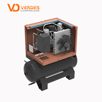 7.5 hp 5.5kw compresseur d'air 2.2kw compresseur d'air rotatif à vis 220v Mini compresseur d'air portable