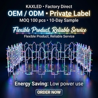 Lampes LED RGB IP65 à 8 fonctions pour clôtures, éclairage paysager extérieur étanche pour projets de jardins, places urbaines et parcs à thème
