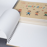 Cuaderno de Dibujo Espiral A4 con Cubierta de Dibujos Animados Personalizada, Económico, para Tareas Creativas Postescolares
