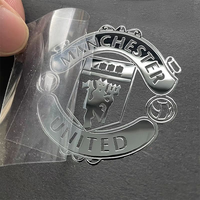 Autocollants adhésifs personnalisés en or et argent, logos métalliques, étiquettes en nickel avec film de transfert, transfert UV imprimé 3D de luxe discret