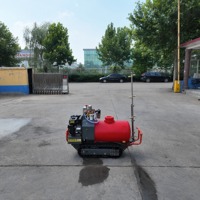 Alat Penyemprot Pestisida Kebun & Kebun Anggur Remote Control Crawler 100L 200L 300L Air Blast Sprayer dengan Mesin Loncin