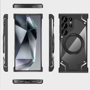 Custodia per telefono in lega di metallo per Samsung <span class=keywords><strong>Galaxy</strong></span> S24 S25 Ultra Borderless magnetico porta il telefono custodia per Samsung <span class=keywords><strong>Galaxy</strong></span> S24 <span class=keywords><strong>S23</strong></span> Ultra - Product Image 2