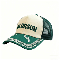 Casquette de baseball personnalisée brodée en 3D pour femmes et hommes, casquette de sport à 6 panneaux, chapeau bicolore avec visière brodée, casquette trucker