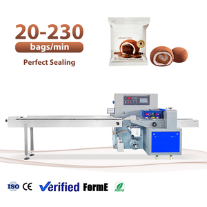 Machine d'emballage semi-automatique pour gâteaux de lune, mini-gâteaux, pâtisseries, machine d'emballage en forme de coussin - Product Image 1