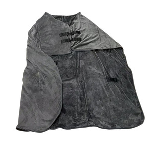 Manta de invierno para caballo, impermeable, en forma de U, color gris, para caballos y potros, ajustable, transpirable y duradera. - Product Image 5