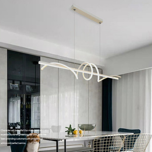 LEDダイニングテーブルシャンデリア天井リニアランプペンダントライト - Product Image 5